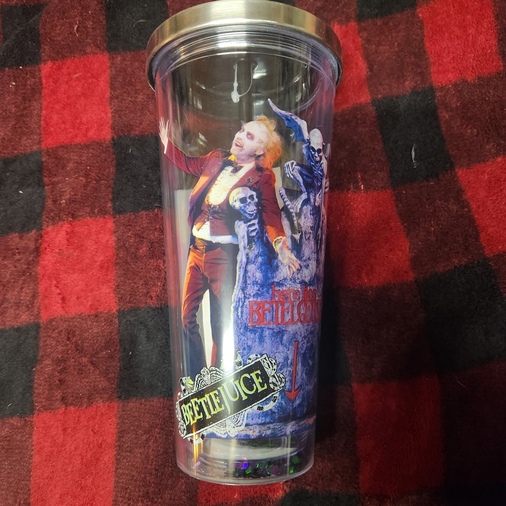 Beetlejuice Graphic Travel Tumbler - Multi-Color